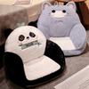 Cute Cat Autumn And Winter Thickened Tatami Seat Cushion Lazy Integrated Butt Cushion Cartoon Panda Office Waist Rest