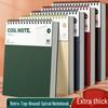 Retro Thickened A5 B5 Top-Bound Spiral Notebook for Students – Lined Grid