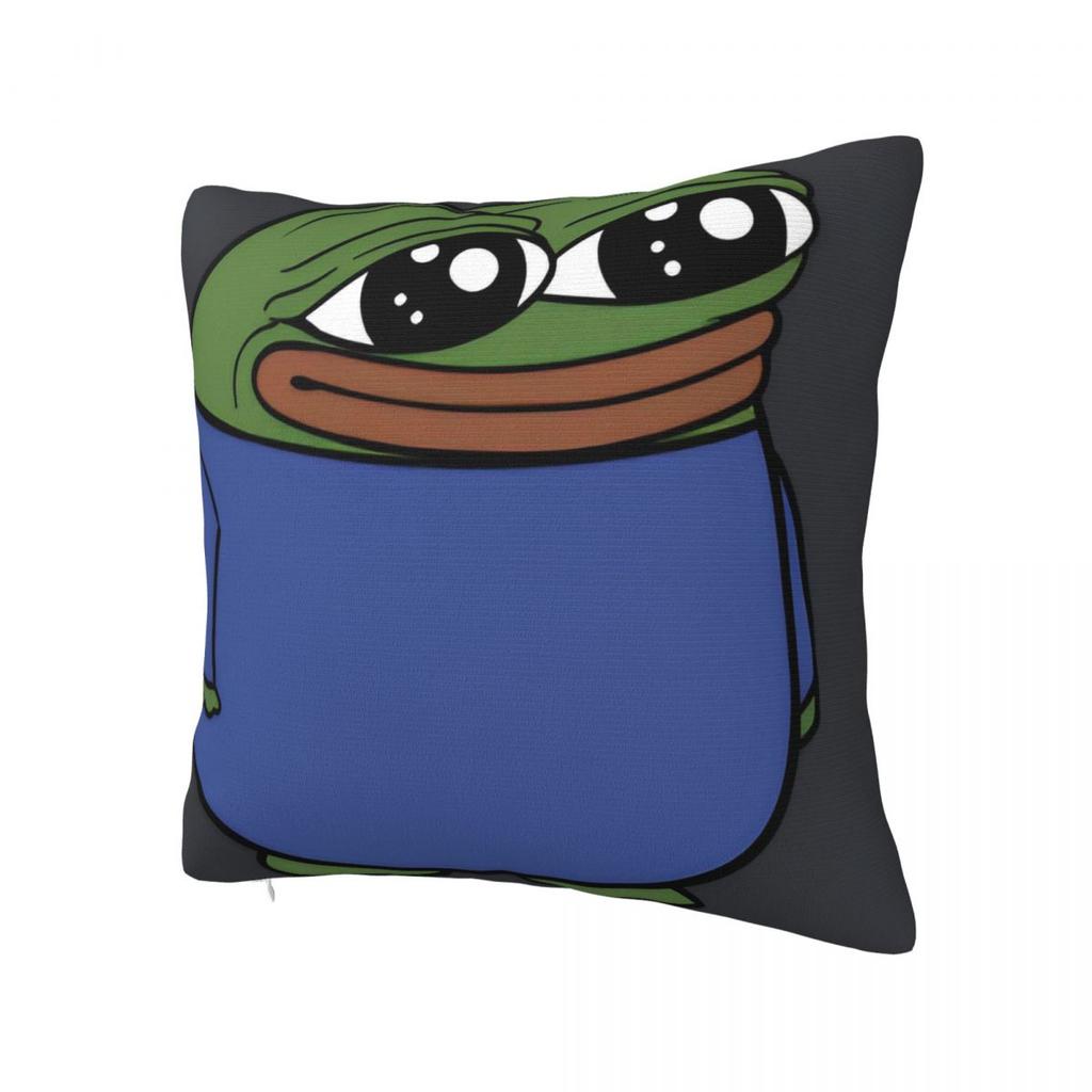 Sad P-Pepe Frog Meme Pillow Cover Polyester Pillow Case Cushion Cover Funny Design Pillowcases For Wedding Party Home Decor
