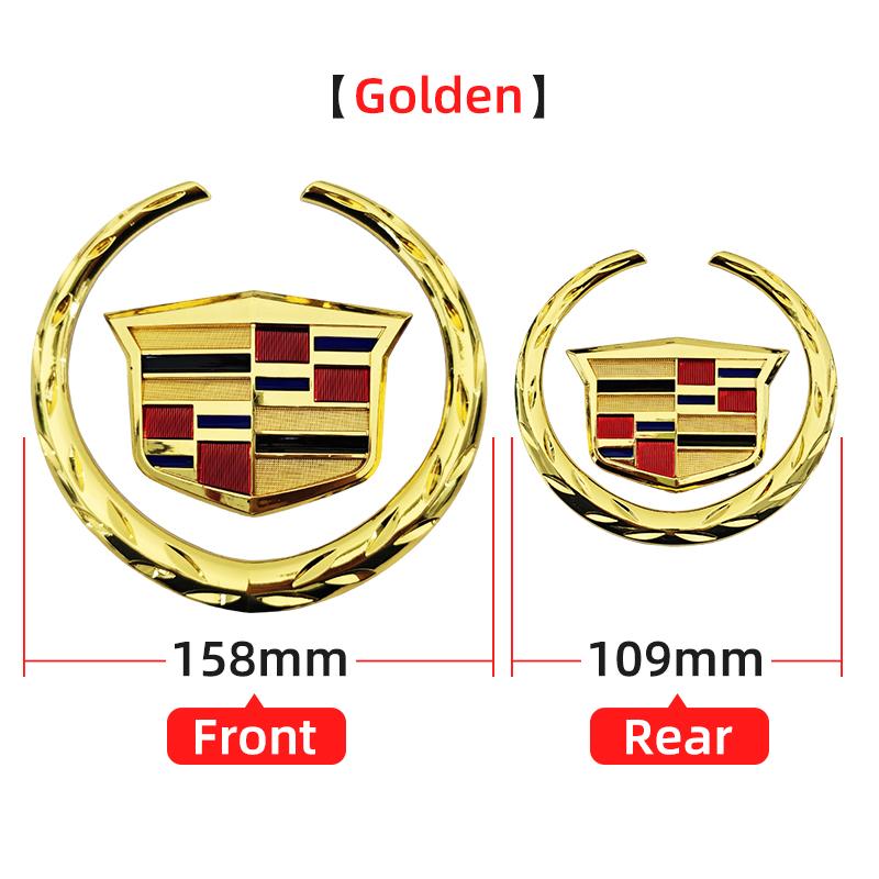 1pcs ABS 109mm 158mm for Cadillac SRX ATS XTS Car Front Grille Emblem Rear Tail Bumper Trunk Sticker Badge Styling Accessories