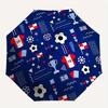 1pc Soccer Sports Automatic Open 8-Rib Windproof Umbrella, Travel & Commuting, Suitable for All Seasons