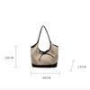 Women Straw Tote Handbag with Bow Weaving Travel Handbag Large Capacity Simple Shoulder Bag Female Woven Bag