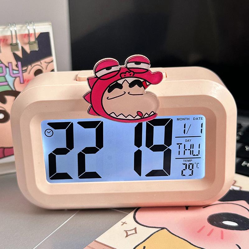 Luminous Cute Beaver Alarm Clock - Multifunctional Silent Desktop Clock with Timer for Dorms and Bedside.