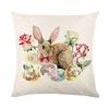 Home Nordic Easter Bunny Pillow Cover Sofa Pillow Bedside Pillow Cover Linen Pillow Cover
