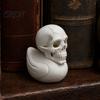 Modern Gothic Home Decor 3D Printed Skull Duck Ornament, Figurine, Creative Dark Cute Decoration Halloween for Office Bedroom Living Room Dormitory