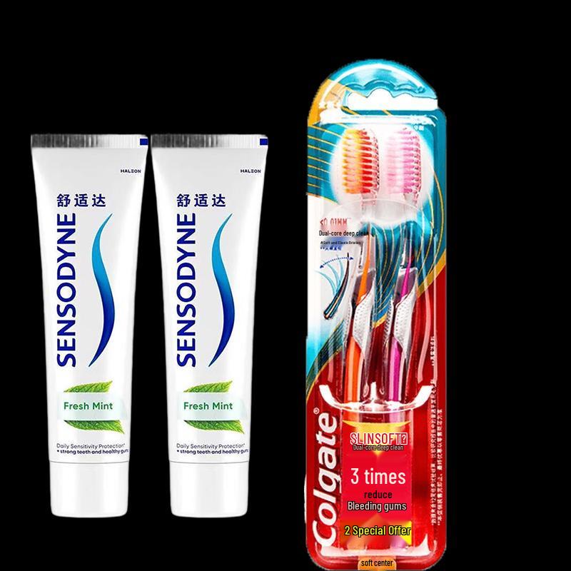 Sensodyne Anti-Cavity & Anti-Sensitive Toothpaste Combo