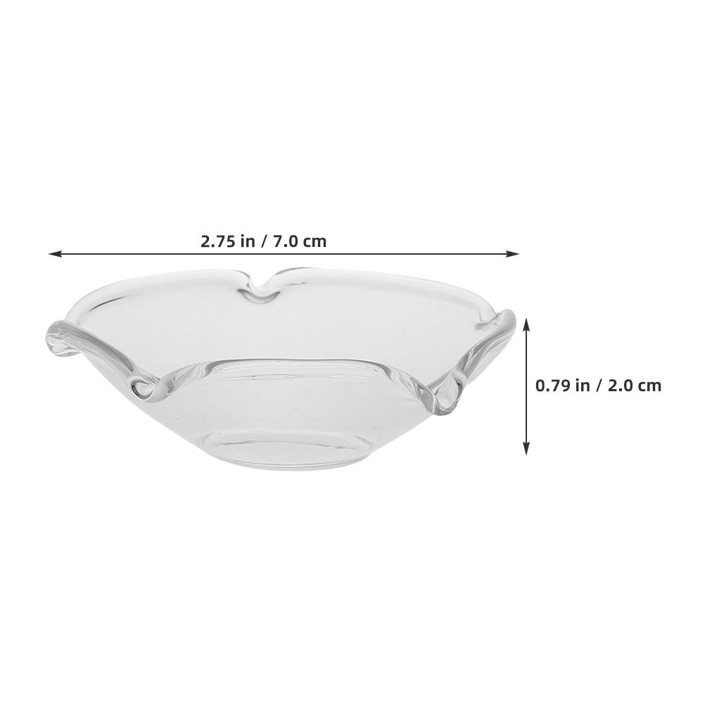 6Pcs Transparent Glass Drip Protectors Wax Catchers Reusable Bobeches for Wedding Holiday Party Church Decoration