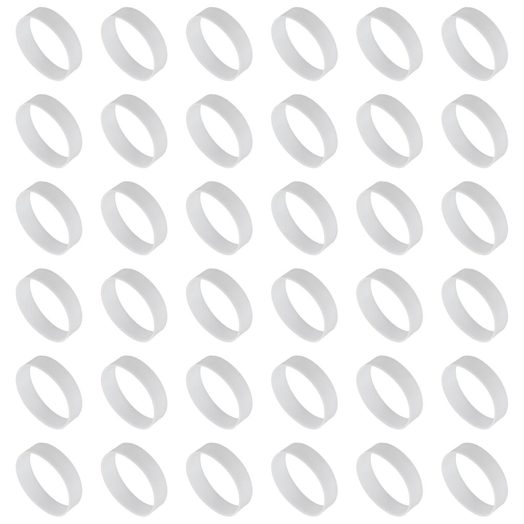 60Pcs 15-35mm Silicone Rubber Bands Rubber Bands Rings Cable Ties Strong Elastic Bands Non-Slip for Cord Wrapping Bag Wraps