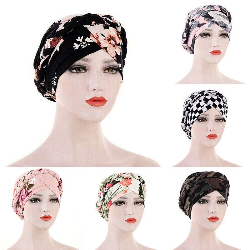 Women's Hat Chemo Cap Muslim Hair Loss Head Scarf Turban Head Wrap Covers