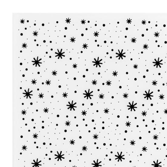 Embossing Folder Transparent Snowflake Pattern Plastic Wide Usage Embossing Mold Folder for Kid