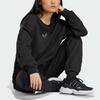 Adidas Originals Embellished Logo Crewneck Sweatshirt Women Tops Black IT9662