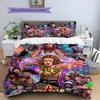 Stranger-thing Pattern Bedding Quilt Set Quilt Cover Pillowcase Home Decoration Gift (1 * Duvet Cover + 2 * Pillowcase, Without Core)