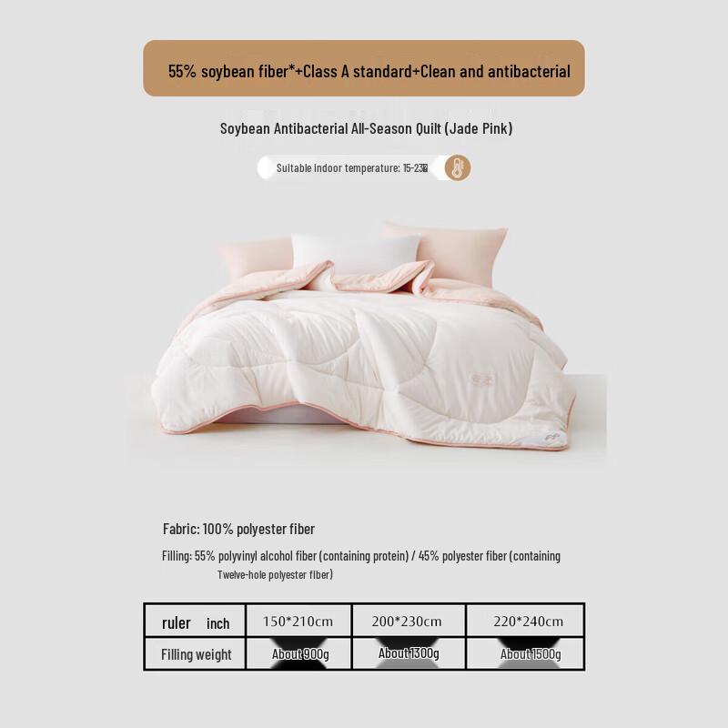 

Soybean Fiber All-Season Quilt