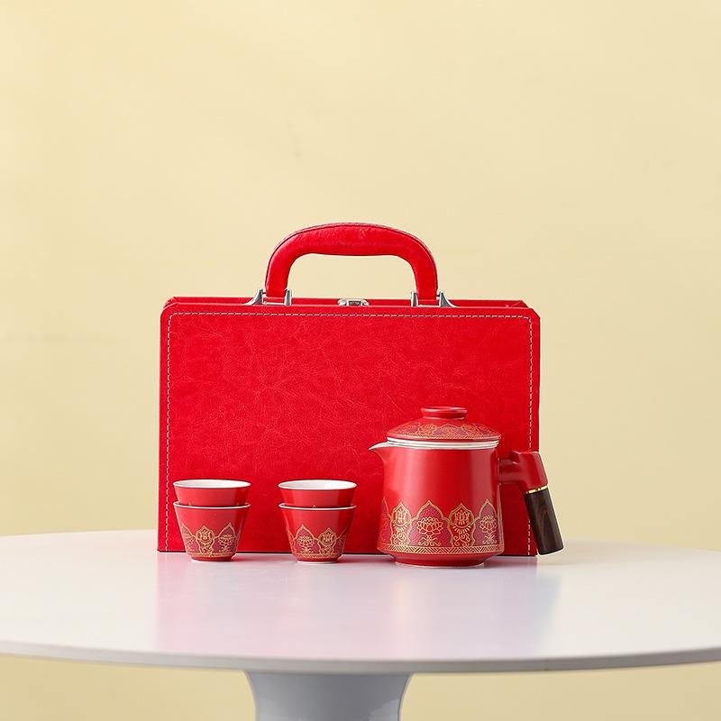 Business Company Gifts To Customers, Employee Travel Tea Set, Insurance Car Enterprise Activities Souvenir