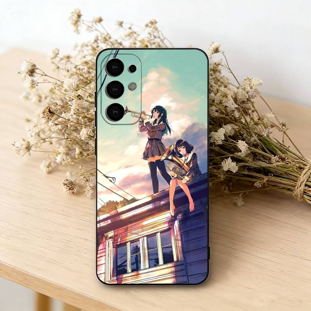 Euphonium&Trumpet School Band Aesthetic PhoneCase For Samsung S25,S24,S21,S22,S23,S30,Ultra,S20,Plus,Fe,Lite,Note,10,Black Cover