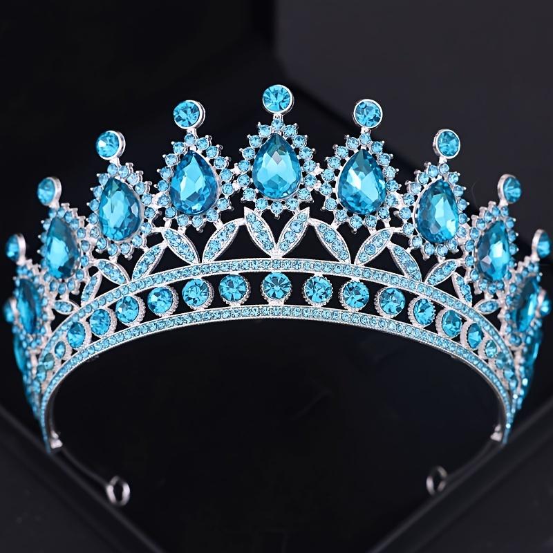 Baroque Vintage Crystal Tiaras And Crowns Rhinestone Queen Pageant Prom Diadem Crown Bridal Wedding Hair Accessories Jewelry