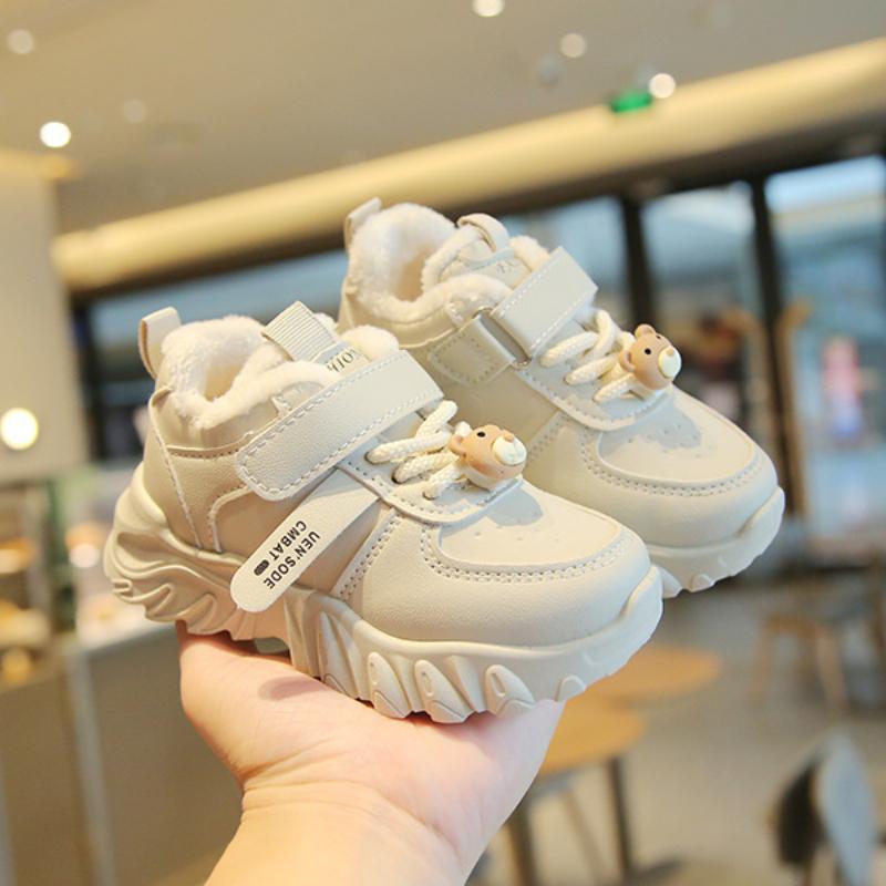 

Children s cotton shoes, sports shoes, plus velvet, thickened daddy shoes, warm baby casual shoes 26