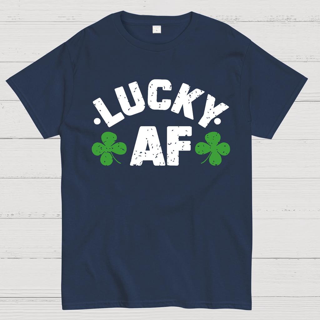 Lucky Af St. Patrick's Day Cotton Summer Casual Cool Loose T-Shirt