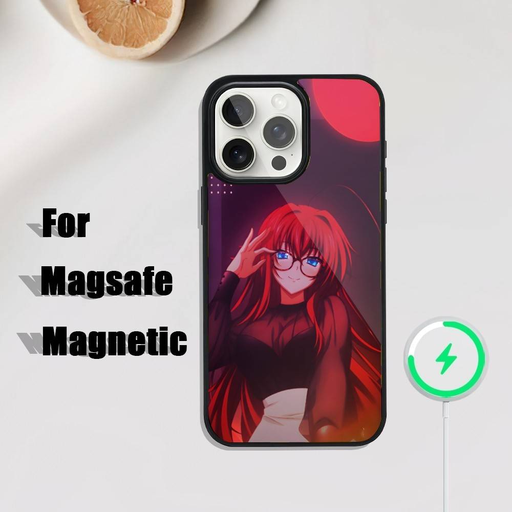 

R-Rias Gremory High School Phone Case For iPhone 17,16,15,14,13,12,11,Pro,Max,Plus,Mini,SE4,E Magnetic Magsafe Wireless Charging iPhone17