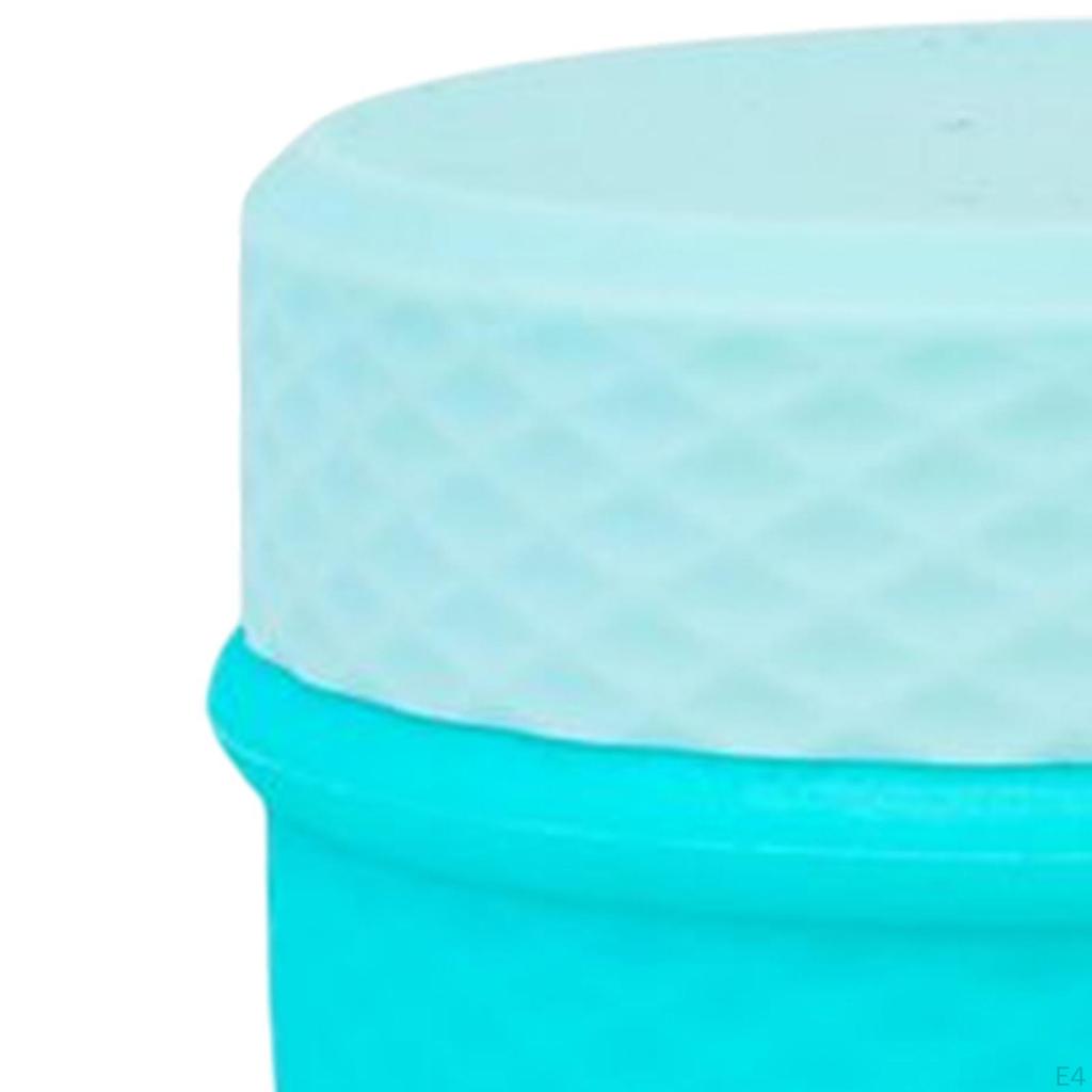 Kosmetik-Cremetiegel mit versiegeltem Deckel für Make-up-Proben, Kosmetik-Nagelpuder, Silikon, Leer