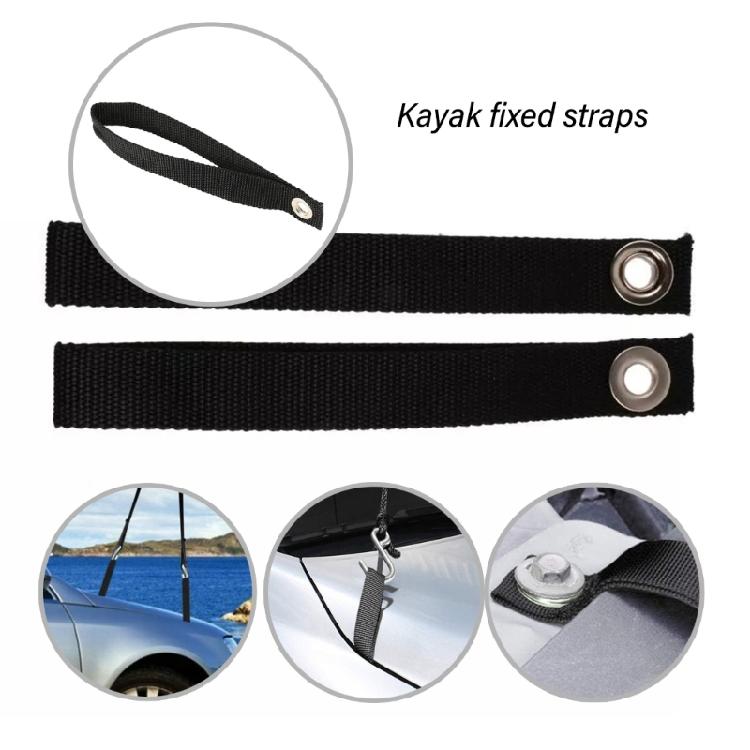 2Pcs Hoods Rings Strap Tie Down Anchors Point Kayak Anchors Strap Replacement Canoes Transport Fixed Strap Car Tie Downs