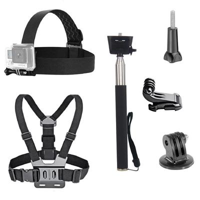 Zestaw akcesoriów Pasek na głowę Pasek na klatkę piersiową Selfie Stick Dla kamer sportowych Gopro Hero 13–2 Akaso Ek7000 Brave Action Cameras