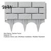 Lawn Border Fencing Plastic Garden Retaining Fence Brick Look Edging Outdoor Landscape Decorative Picket Panel for Flower Beds Paths Lawns Yard