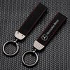 GLC GLB Suede Leather Keyrings Luxury Car AMG Keychain Accessories For Mercedes Benz W204 W205 W203 W211 W212 W213 W201 W210 W1
