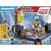 Playmobil - 70816 - city action la construction - starter pack - plateforme de construction