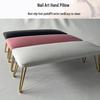 European Nail Art Hand Rest Cushion PU Leather Tool Pad for Salon with Light Therapy Lamp