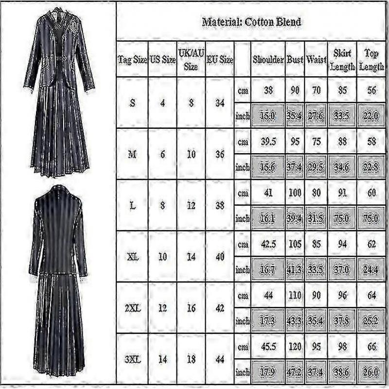 Adult Wednesday The Addams Theme Dress Cosplay Costume Wigs Nevermore School Uniform Dress Shirt Coat Tie Outfit Halloween Suit
