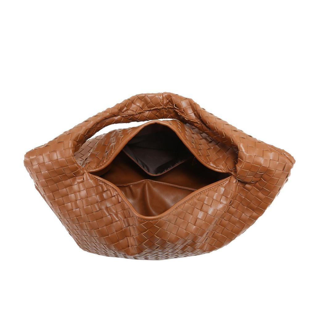 2026 Stylish Large Handmade Woven Tote Bag with Spacious Design – Perfect for Commuting and Shoulder Carrying