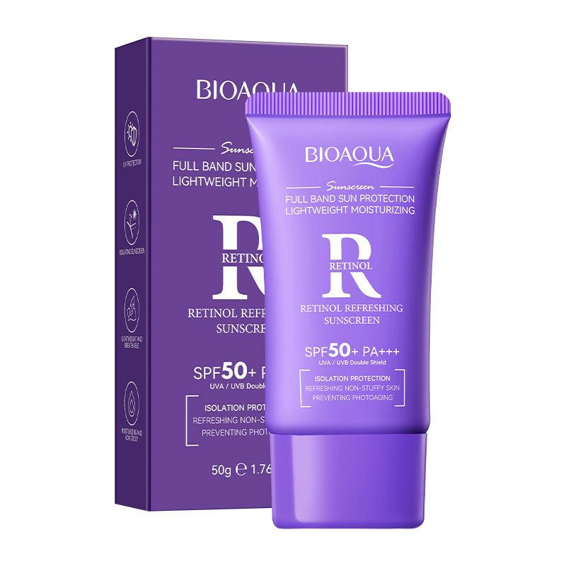 BIOAOUA Snail Full Effect Sunscreen Anti-UV Isolation SPF 50+ Anti-aging Anti-UV Beach Sunscreen Products
