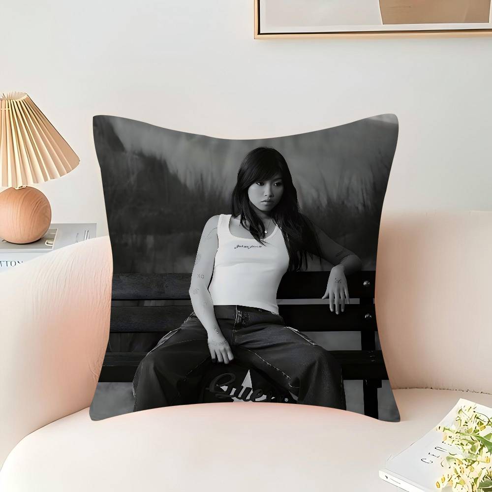 B-Beabadoobee Pillow Cushion Cover Pillowcase Living Room Sofa Home Decor Customized