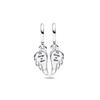 Pandora Shining Angel Wings Combination 925 Silver Synthetic Cubic Zirconia Pendant Women's Silver 792821C01