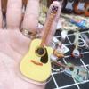 Ukulele Guitar Acrylic Keychain Cello Electric Guitar Model Keyring  Bag Pendant