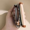Zipper Coin Purse Fashionable Handbag Women Mini Ultra-thin Short Style Small Purse Large Capacity Key Card Bag Square Coin Bag