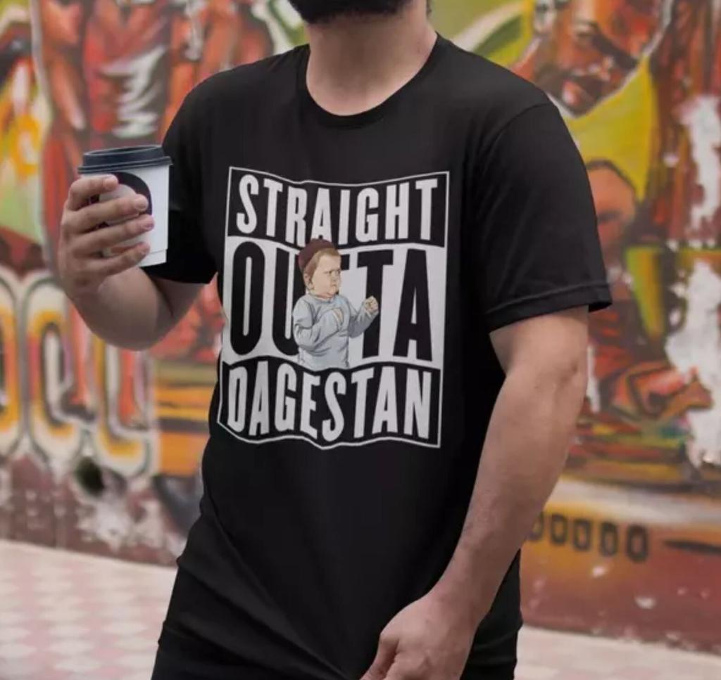 Straight Outta Dagestan Hasbulla Magomedov Funny Parody Vintage Unisex T-Shirt