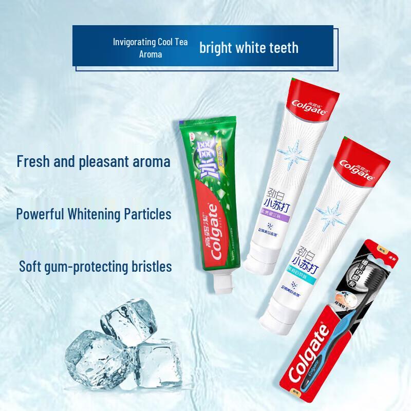 Colgate Icy Fresh Whitening Toothpaste & Toothbrush Set