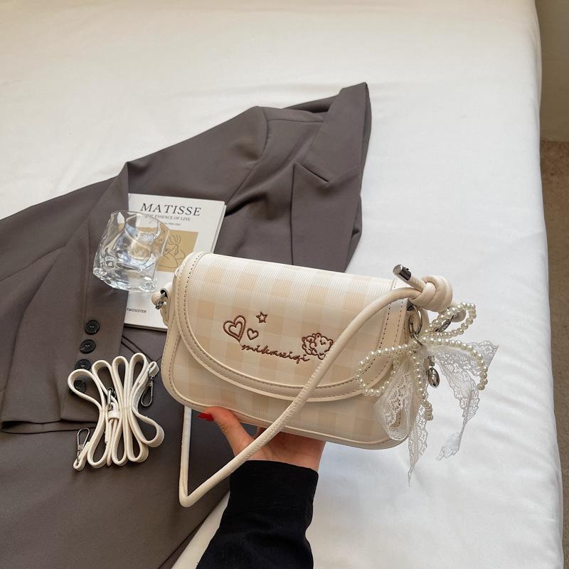 2025 Summer New Small Square Bag Fashion Trend Simple High Value Casual Shoulder Armpit Bag Fashionable Handbag