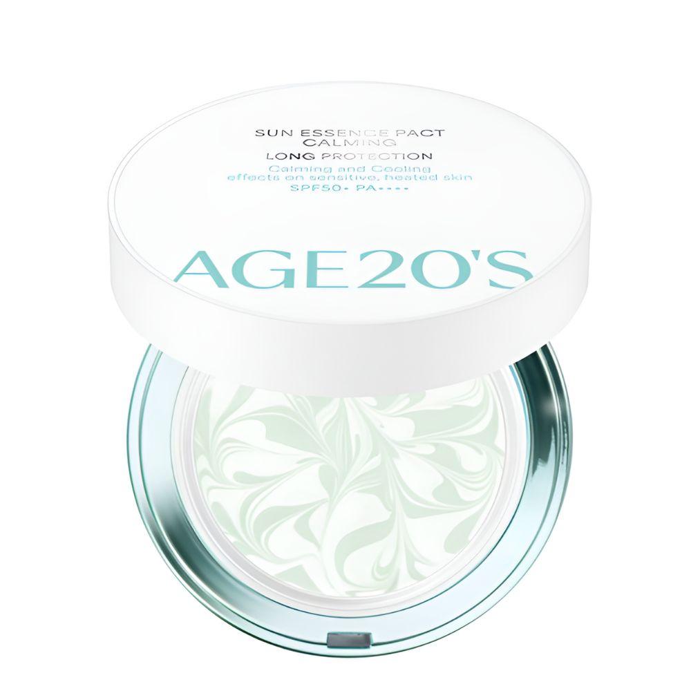 AGE20s Vegan Sun Essence Pact Calming Long Protection SPF50+ PA++++ Sunscreen Cushion 12.5g