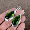 Peridot Gemstone Handmade 925 Sterling Silver Jewelry Earring 2.17" KKG-631
