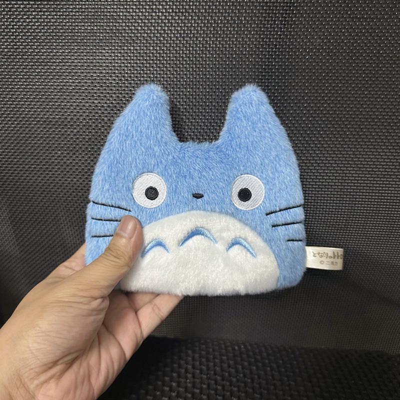 Schattige Totoro Portemonnee Sleutelhanger Rits Kleine Portemonnee voor Tieners Meisjes Vrouwen Kawaii Datakabels oren Tas Sleutelzakje