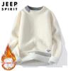 JEEP SPIRIT Men's Round Neck Long Sleeve Knit Sweater