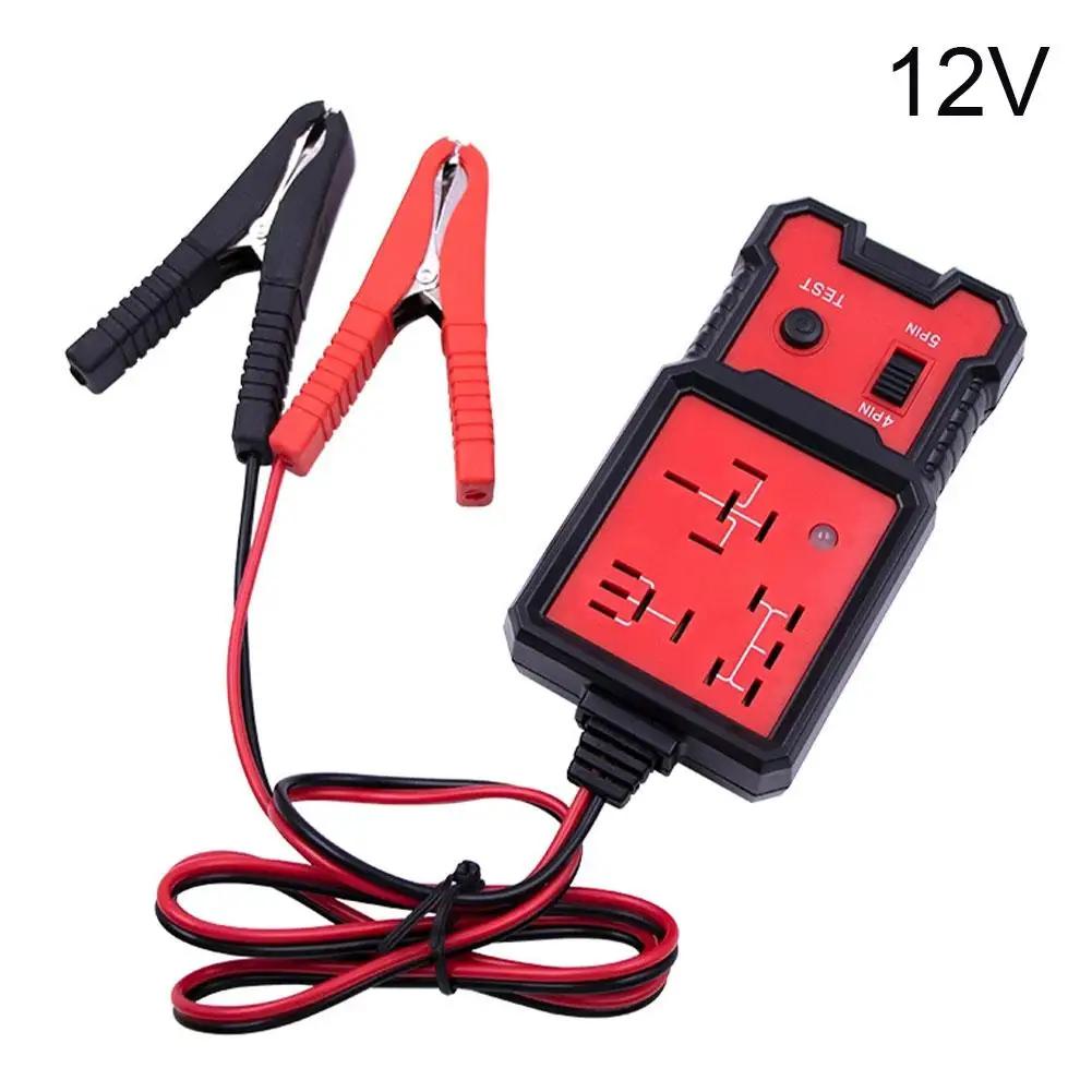 Auto-Relais-Tester Universell 12V Auto-Batterie-Prüfer Spannung LED-Anzeige Relais Elektronischer Tester Tester Automobil Leuchte M9u5