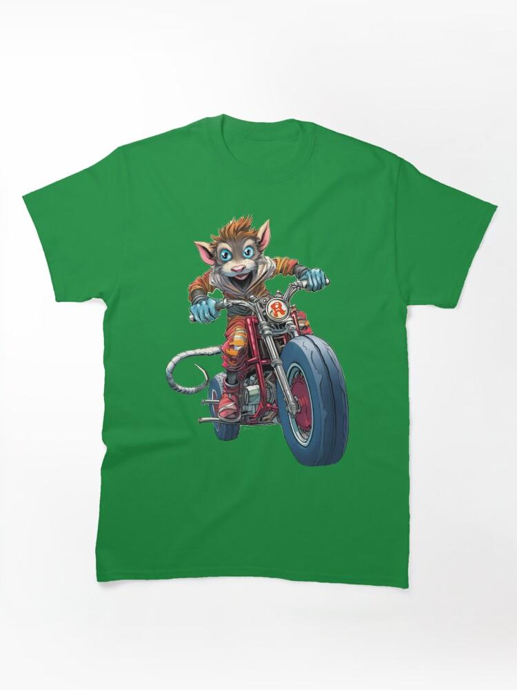 Biker Mice from Mars Rebel Biker Boy Rat Gang Rebels Book Illustration by Sarnia Classic T-Shirt