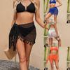2024 Versatile Tassel Skirt & Knit Sun Protection Top Set for Women