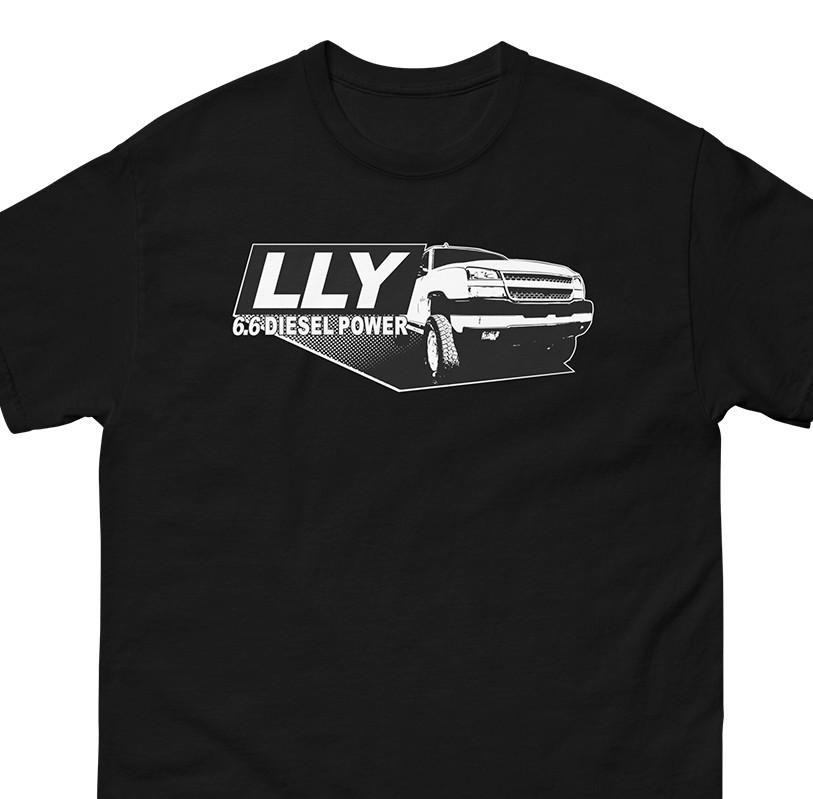 LLY Duramax T-Shirt, Mens Diesel Truck Shirt With Cateye Silverado Unisex T-Shirt S