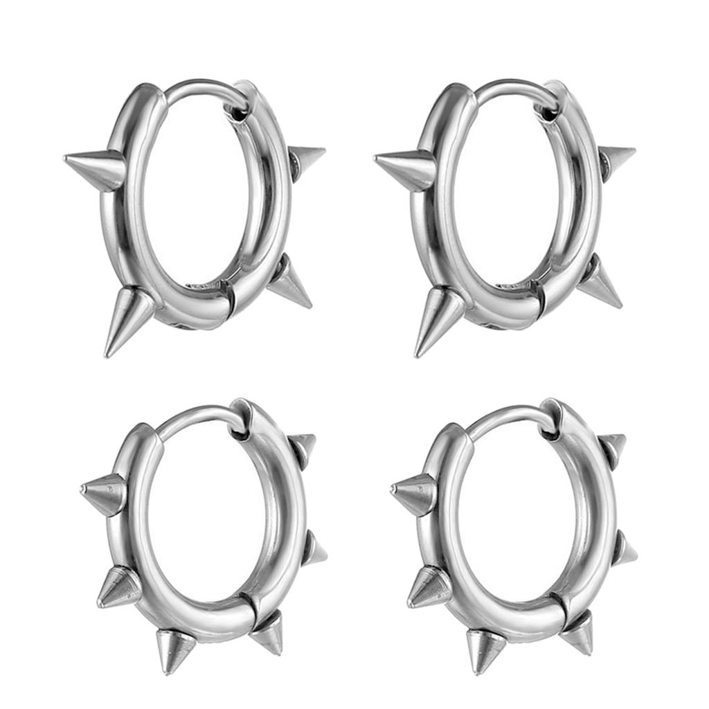 Trendy Rivet Ear Studs Accessory Personalized Rivet Studs Earrings Ear Adornment for Youthful Fashion Statements