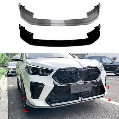 Car Front Bumper Lip Spoiler Diffuser Splitters Body Kit Aprons Cover Guard Trim For BMW X2 U10 M Sport 2023 2024 2025
